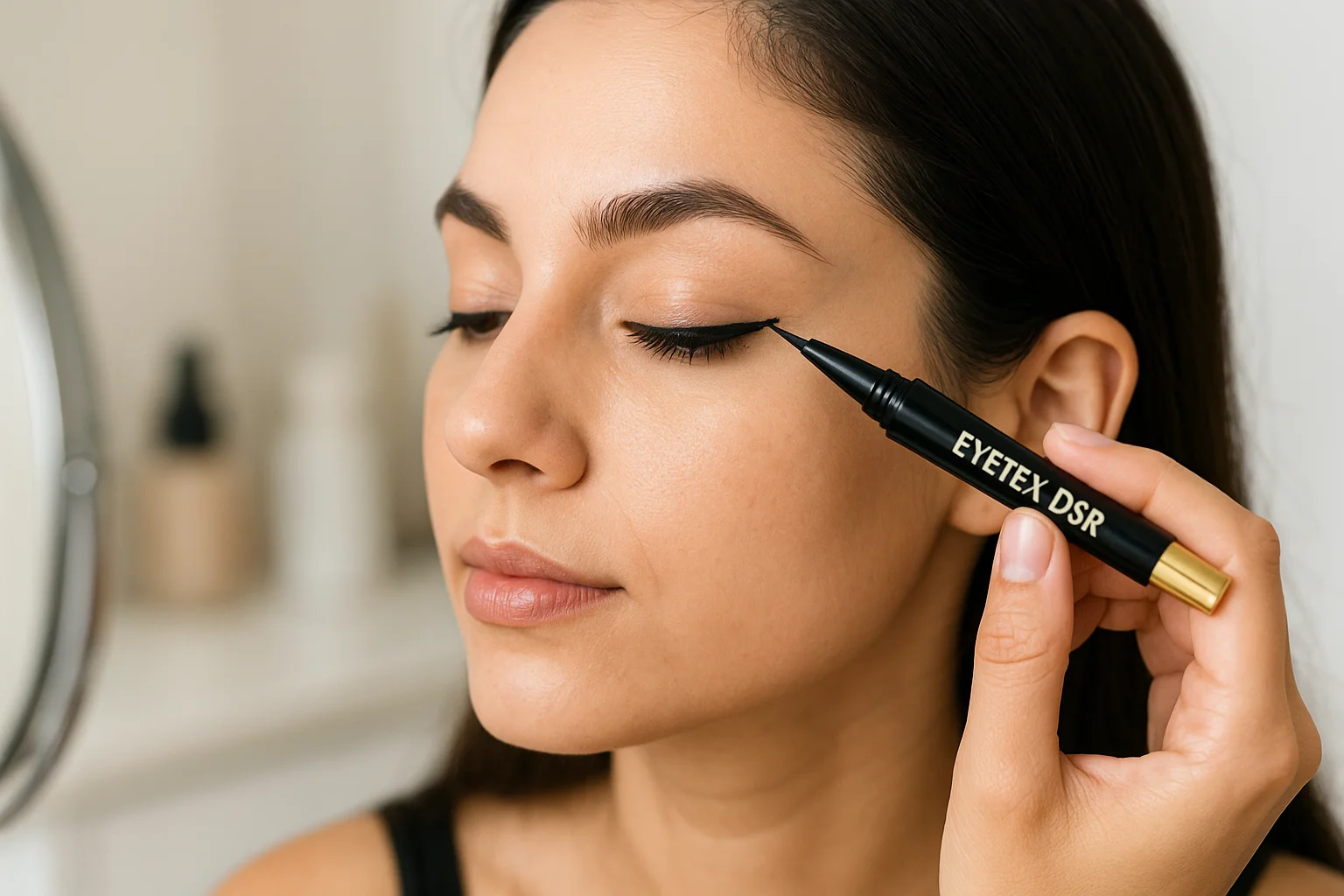 how to apply eyetex dsr eyeliner
