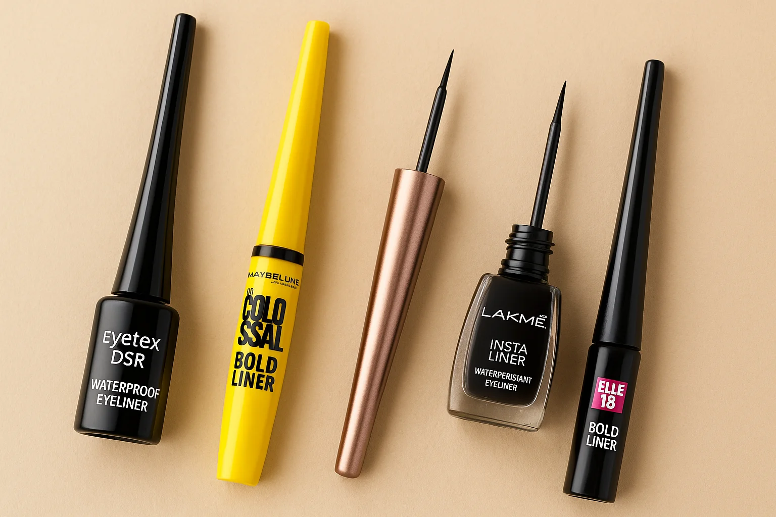 Top 5 Waterproof Eyeliners Under ₹500 – Including Eyetex DSR waterproof eyeliners under 500